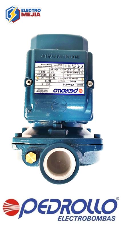 ELECTROBOMBA CENTRIFUGA PEDROLLO - 0.5 HP 80 L/MIN